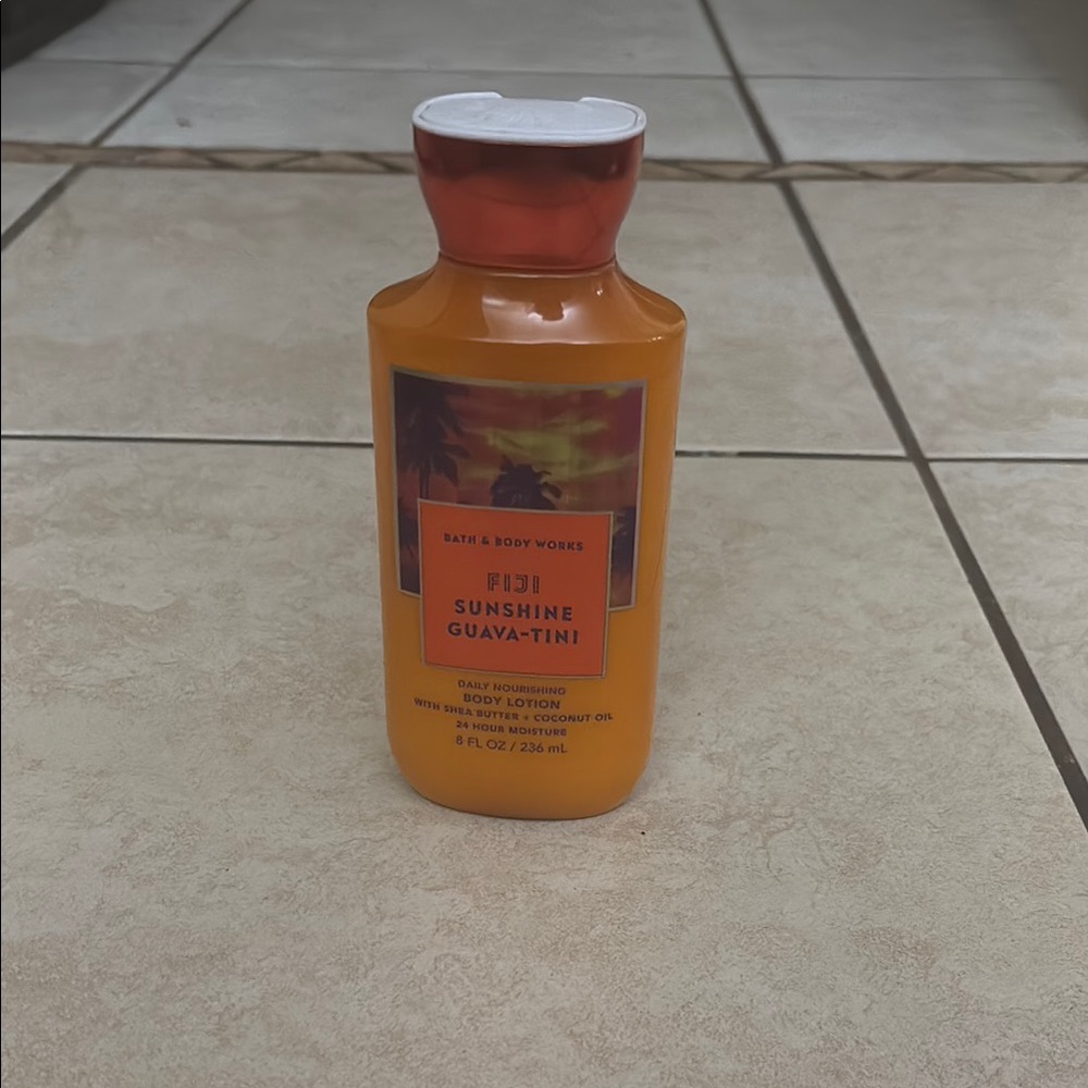 Bath & Body Works Fiji Sunshine Guava-Tini Lotion - Vibrant Orange